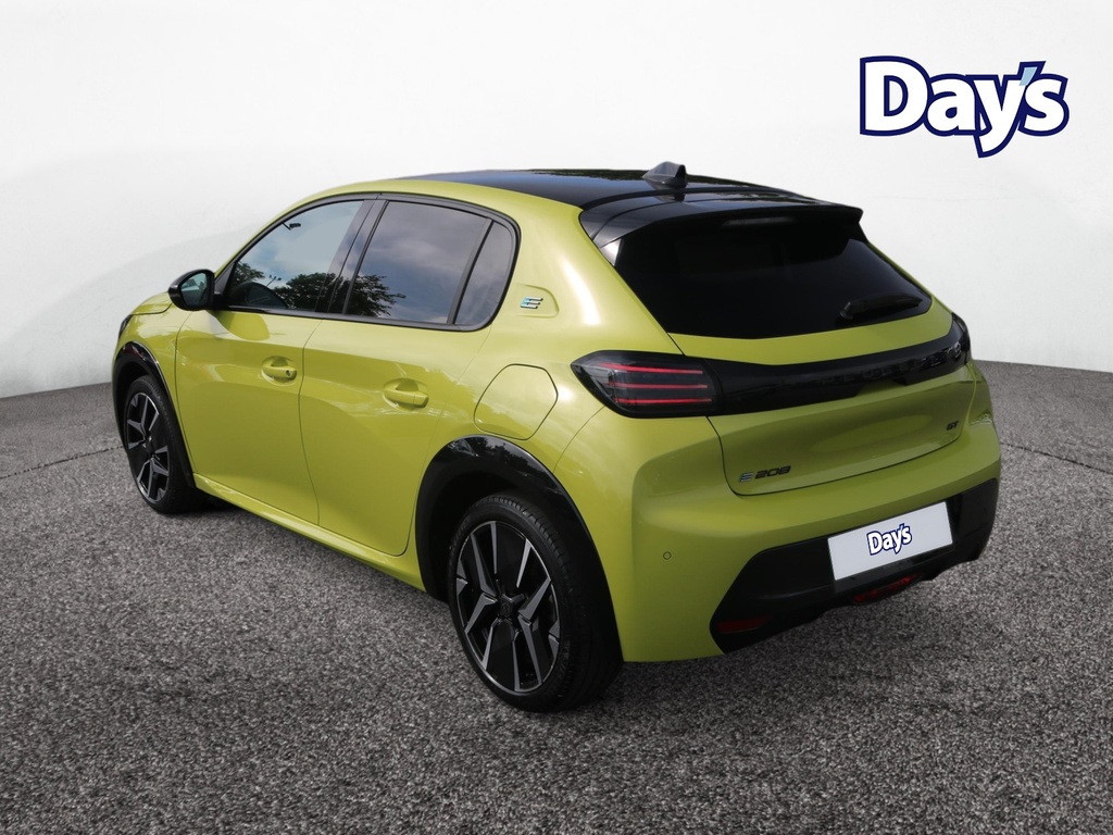 Peugeot e-208 51Kwh Gt Hatchback 11Kw Charger Yellow #5
