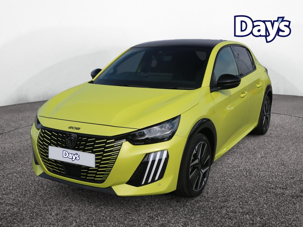 Peugeot e-208 51Kwh Gt Hatchback 11Kw Charger Yellow #3