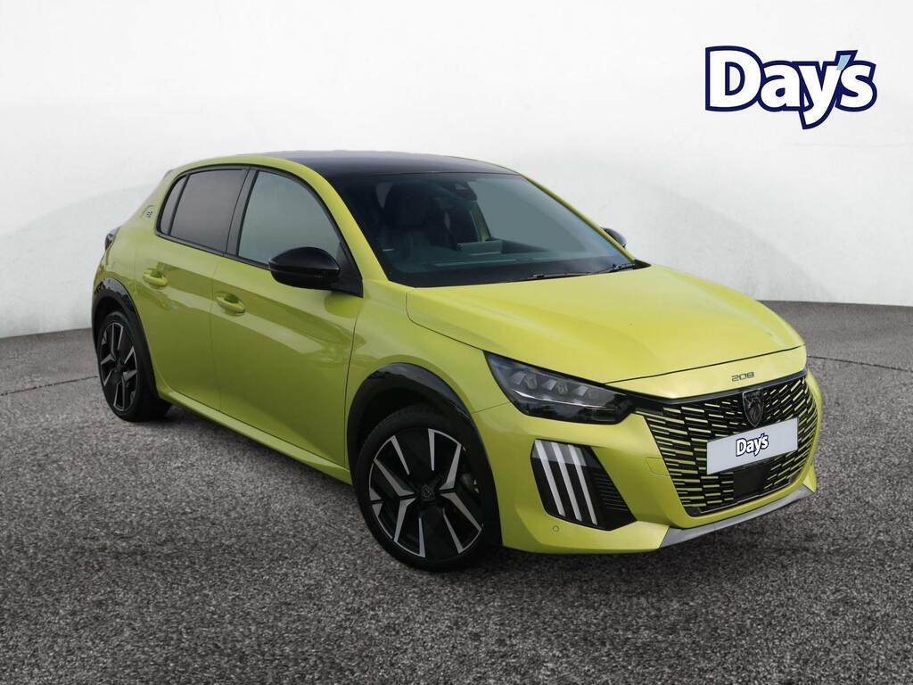 Peugeot e-208 51Kwh Gt Hatchback 11Kw Charger Yellow