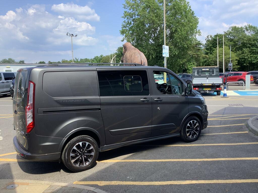 Ford Transit Custom 320 L1 Sport Double Cab Van 185Ps 2.0L Manu CV22KNG Grey #3