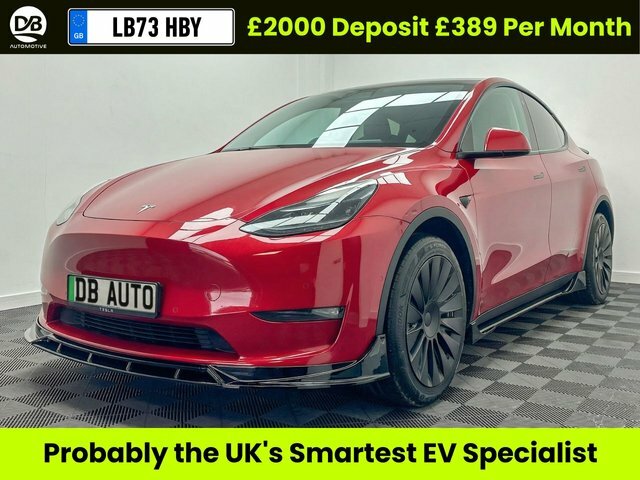 Tesla Model Y Motor Long Range Suv Red