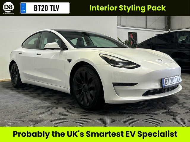 Tesla Model 3 Motor Long Range Saloon White
