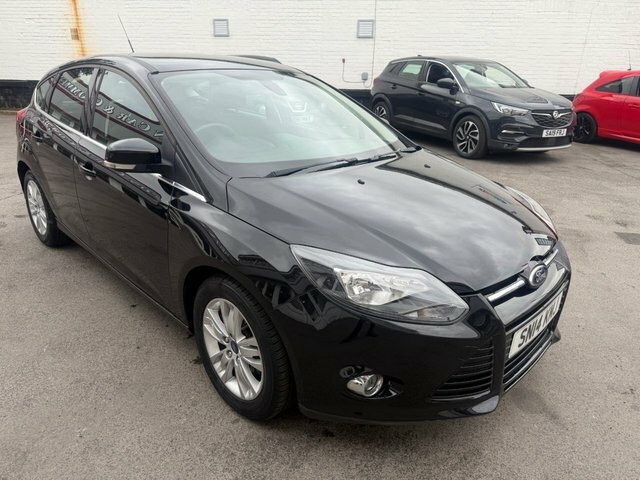 Ford Focus 1.6 Titanium Navigator Hatchback Powers SN14KMJ Black #6