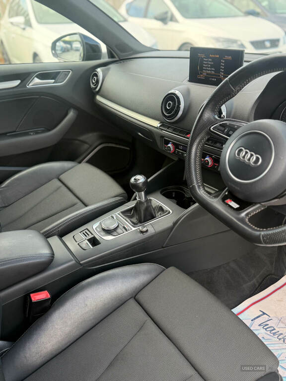 Audi A3 2.0 Tdi S Line Sportback Euro 6 Ss Red #22