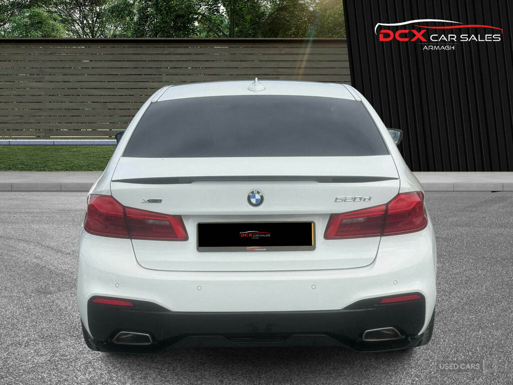 BMW 5 Series 520D Xdrive M Sport BF17WVA White #5