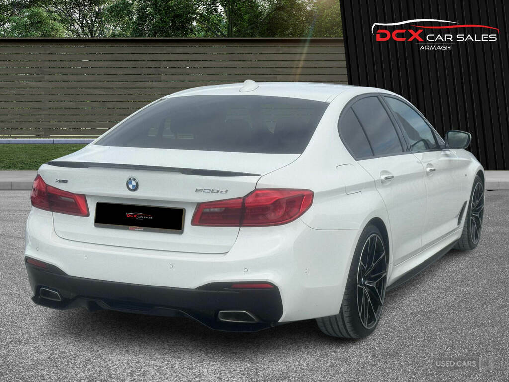 BMW 5 Series 520D Xdrive M Sport BF17WVA White #4