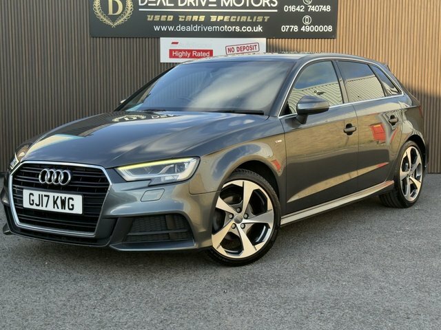 Audi A3 2017 2.0 Tdi S Line Sportback S Tronic GJ17KWG Grey #3