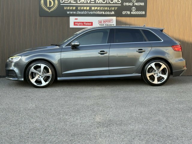 Audi A3 2017 2.0 Tdi S Line Sportback S Tronic GJ17KWG Grey #4