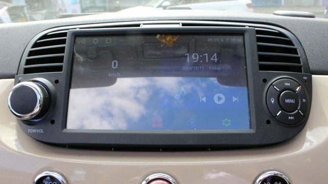 Fiat 500C Twinair Lounge Convertible Brown #5