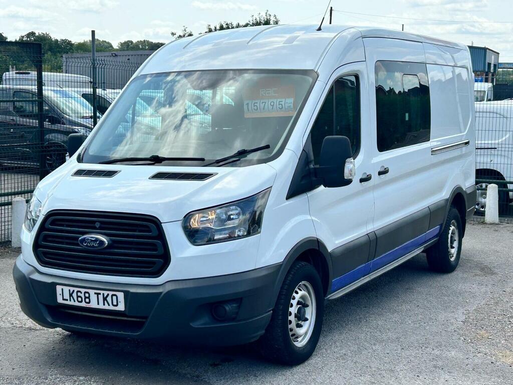 Ford Transit Custom 2.0 350 Ecoblue Crew Van Fwd L3 H2 Euro 6 6Dr White