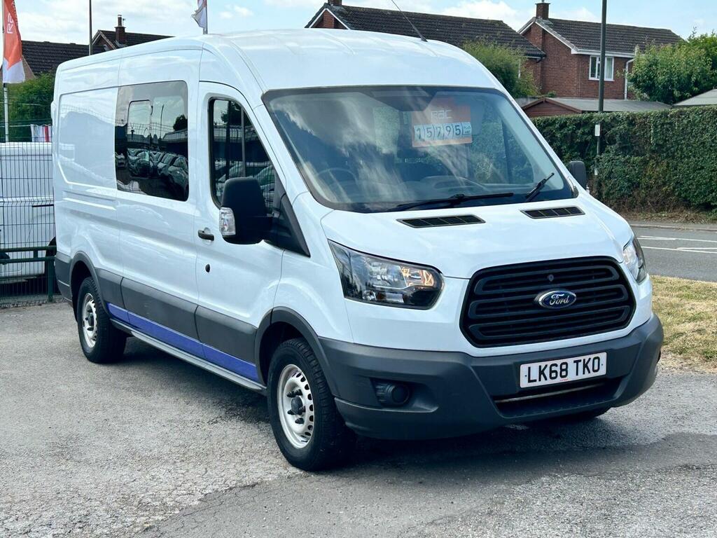 Ford Transit Custom 2.0 350 Ecoblue Crew Van Fwd L3 H2 Euro 6 6Dr White #3