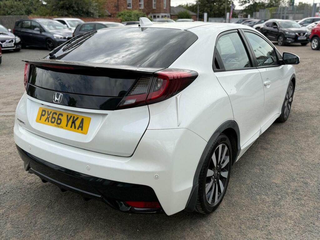 Honda Civic 1.8 I-vtec Se Plus Navi Euro 6 Ss White #5