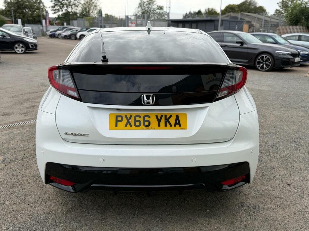 Honda Civic 1.8 I-vtec Se Plus Navi Euro 6 Ss White #4