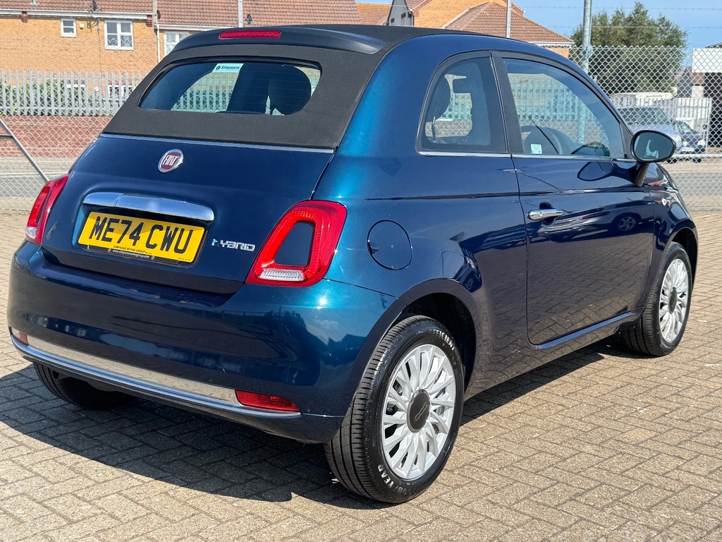 Fiat 500 1.0 Mild Hybrid Convertible ME74CWU Blue #4