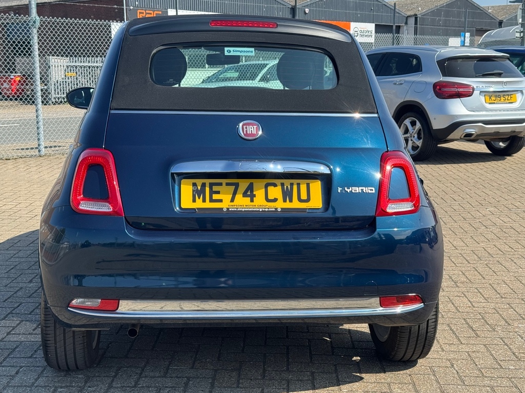 Fiat 500 1.0 Mild Hybrid Convertible ME74CWU Blue #5