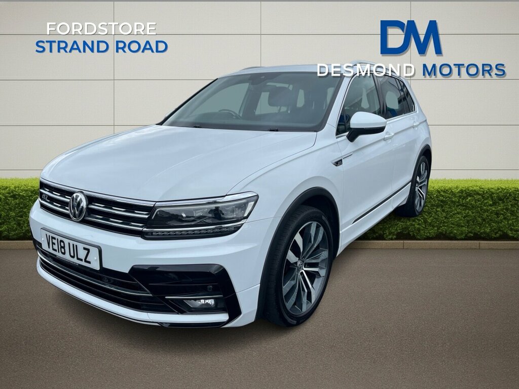 Volkswagen Tiguan R Line Tdi Bmt 4Motn Sa VE18ULZ White #6