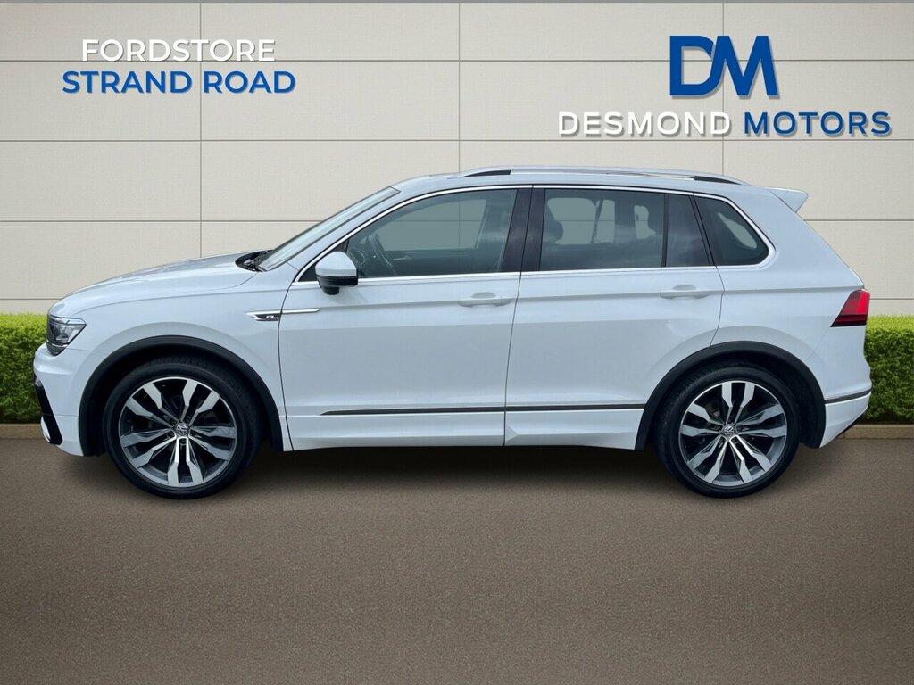 Volkswagen Tiguan R Line Tdi Bmt 4Motn Sa VE18ULZ White #4