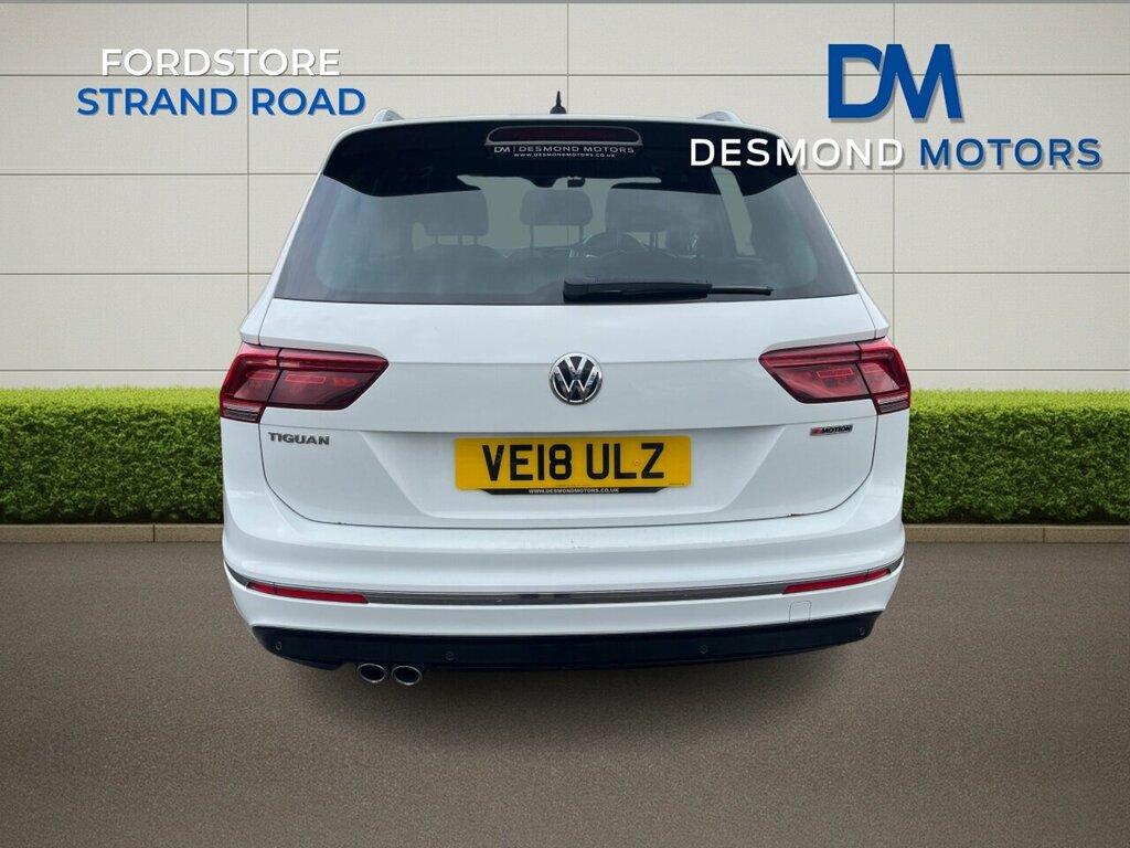 Volkswagen Tiguan R Line Tdi Bmt 4Motn Sa VE18ULZ White #5