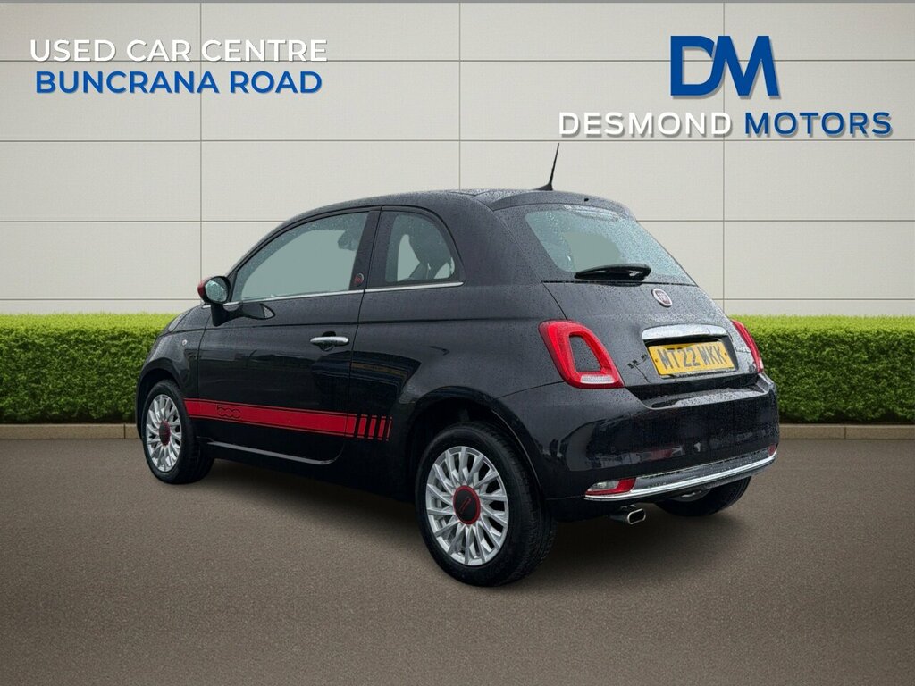 Fiat 500 Red Mhev Black #3