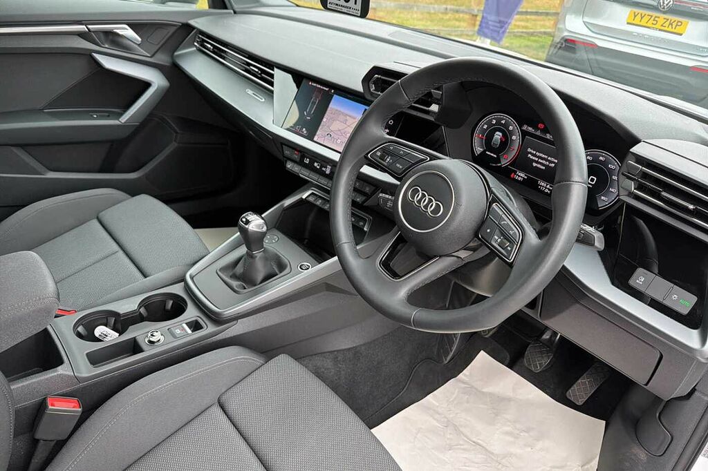 Audi A3 30 Tfsi Sport YY74JHX White #6