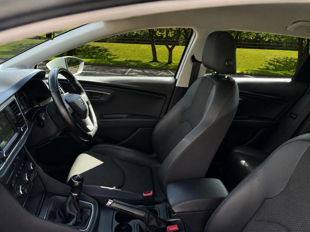 Seat Leon Estate 2.0 Tdi Fr Sport Tourer Euro 6 Ss 2 BD66CDZ White #6