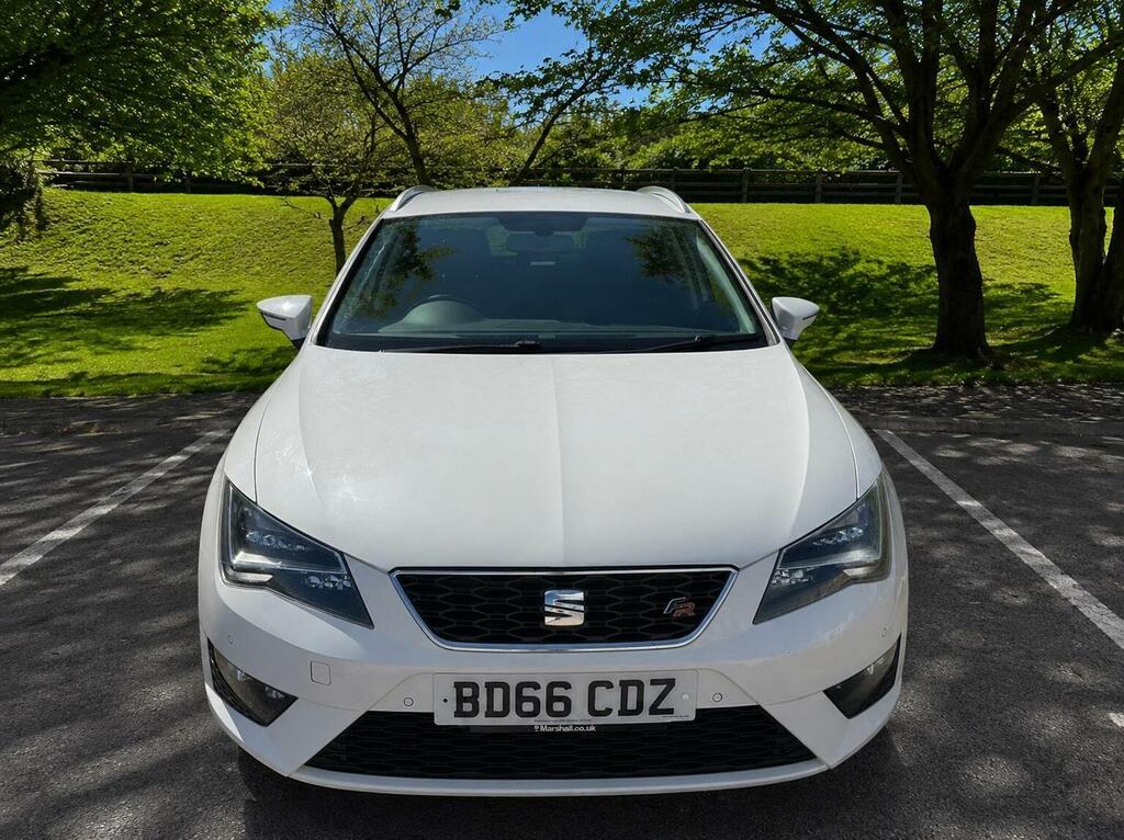 Seat Leon Estate 2.0 Tdi Fr Sport Tourer Euro 6 Ss 2 BD66CDZ White #2