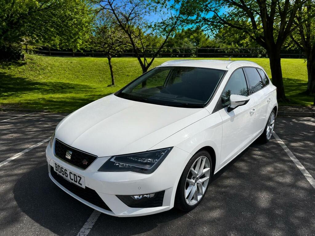 Seat Leon Estate 2.0 Tdi Fr Sport Tourer Euro 6 Ss 2 BD66CDZ White #3