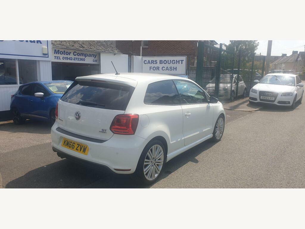 Volkswagen Polo 1.4 Tsi Bluemotion Tech Act Bluegt Dsg Euro 6 S S KM66ZVW White #3