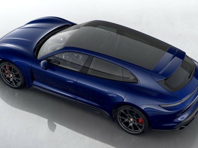 Porsche Taycan Performance Plus 93.4Kwh Gts Sport Turismo 4W Blue #4