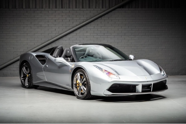 Ferrari 488 V8 Spider F1 Dct Euro 6 2-Door LA18XOP Grey #2