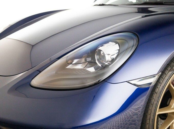Porsche 718 Cayman Coupe Blue #74