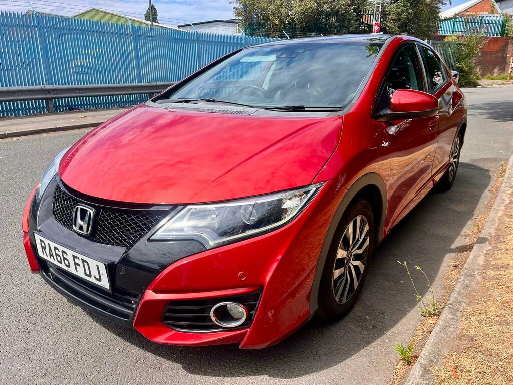 Honda Civic 1.6 I-dtec Sr Euro 5 Ss Red #3