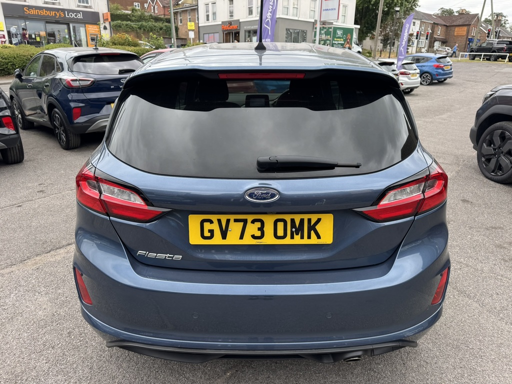 Ford Fiesta 1.0T Ecoboost St-line Hatchback GV73OMK Blue #6