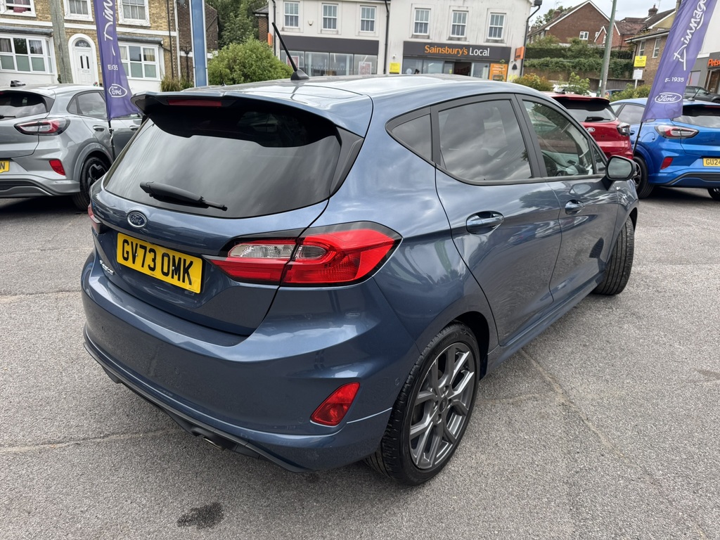 Ford Fiesta 1.0T Ecoboost St-line Hatchback GV73OMK Blue #5