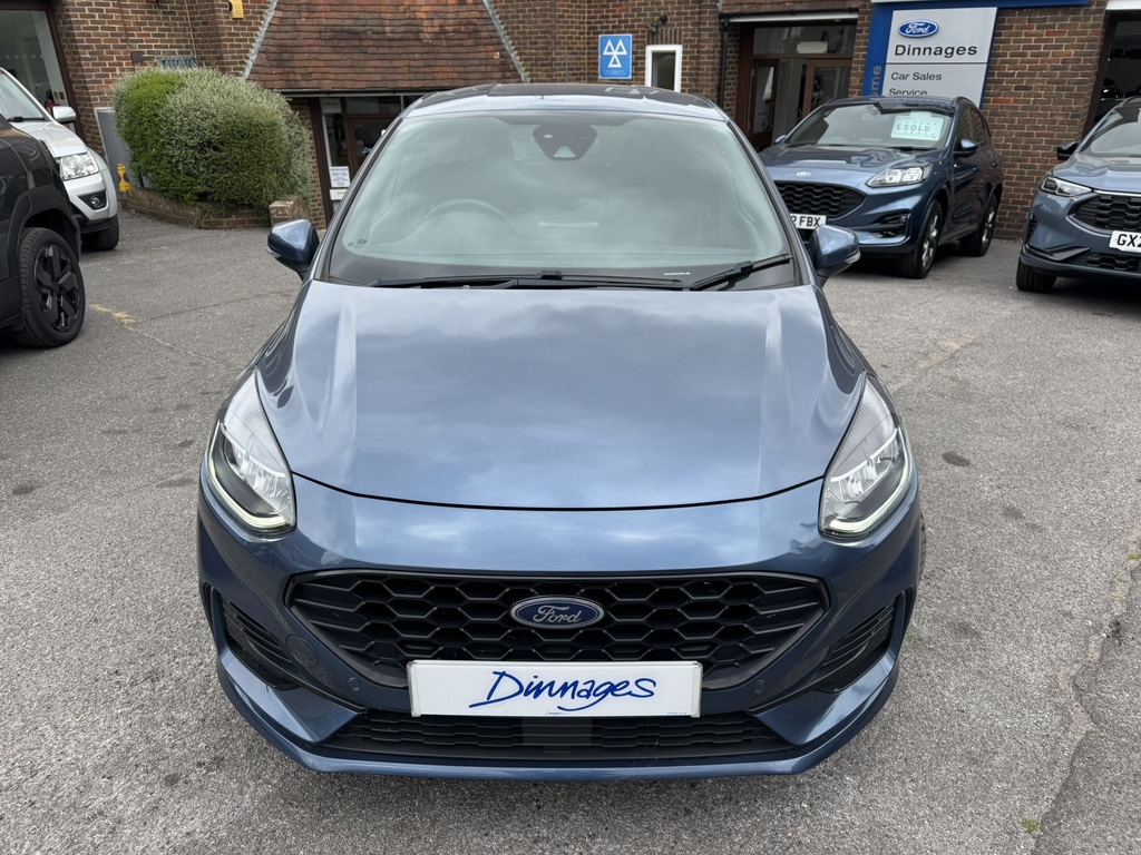 Ford Fiesta 1.0T Ecoboost St-line Hatchback GV73OMK Blue #2