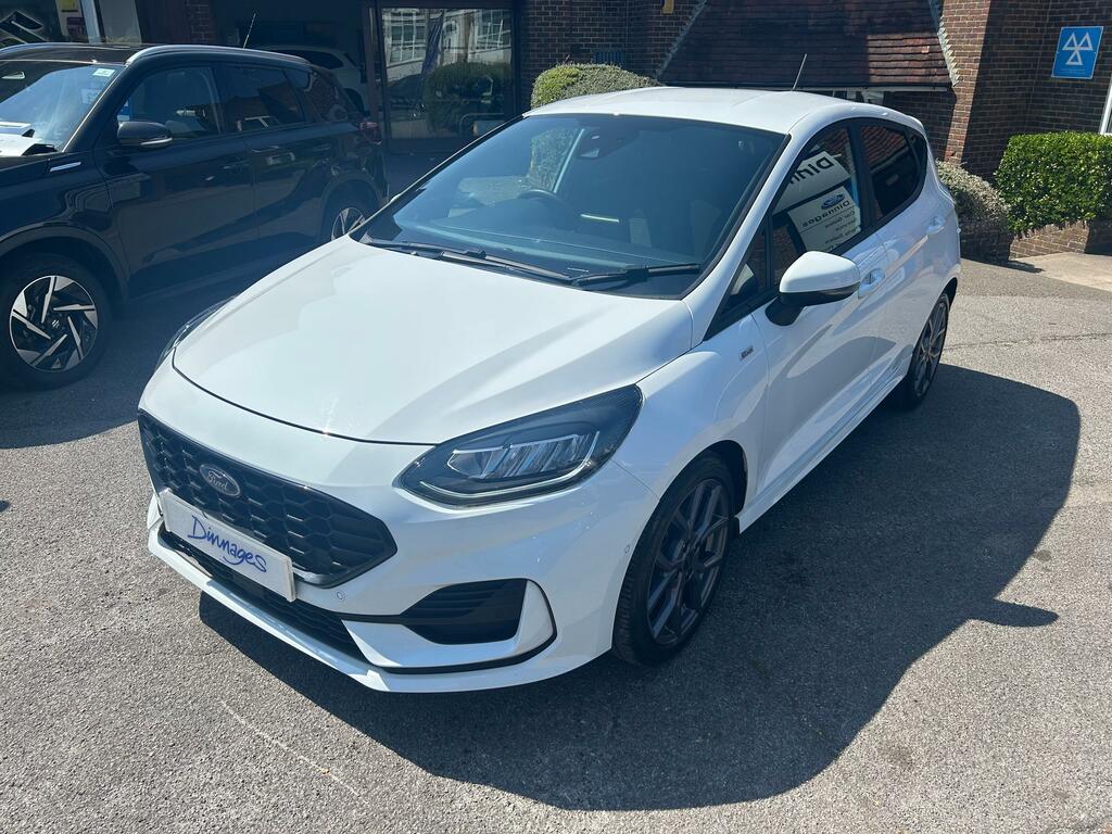 Ford Fiesta 1.0T Ecoboost St-line Hatchback White #2