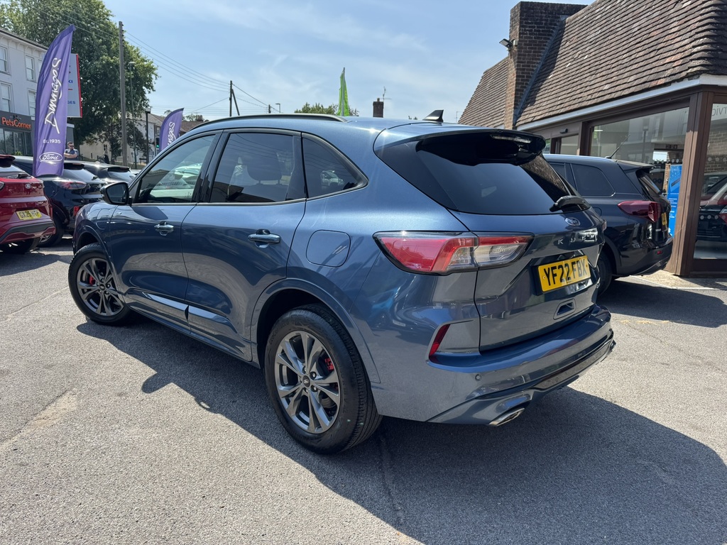 Ford Kuga 2.5 Ecoboost Duratec 14.4Kwh St-line Suv Petro YF22FBX Blue #4
