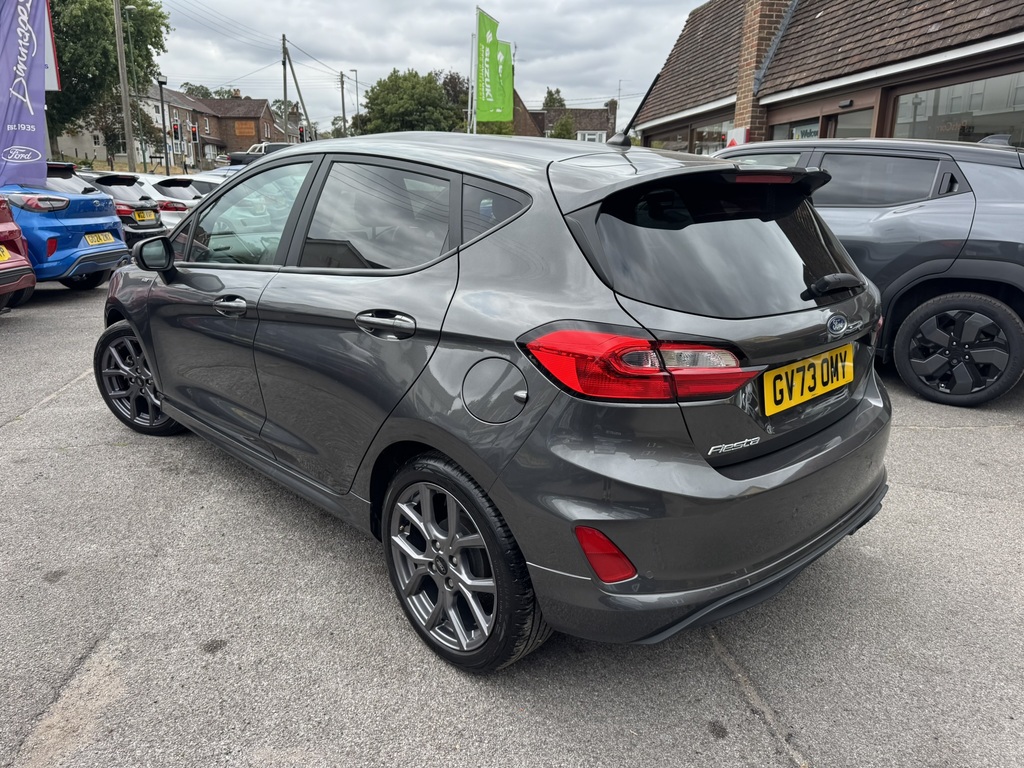 Ford Fiesta 1.0T Ecoboost St-line Hatchback GV73OMY Grey #4