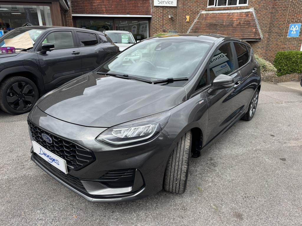 Ford Fiesta 1.0T Ecoboost St-line Hatchback GV73OMY Grey #3