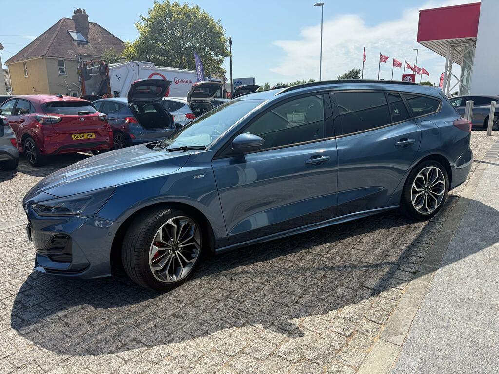 Ford Focus 1.0T Ecoboost Mhev St-line X Estate Hyb EJ75FKZ Blue #4