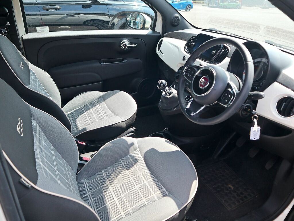 Fiat 500 Lounge White #3