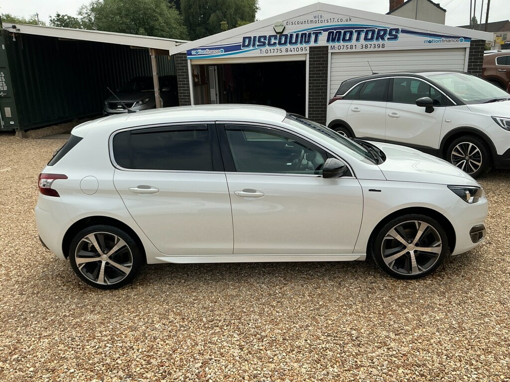 Peugeot 308 1.6 Bluehdi 120 Gt Line KM66YXA White #6