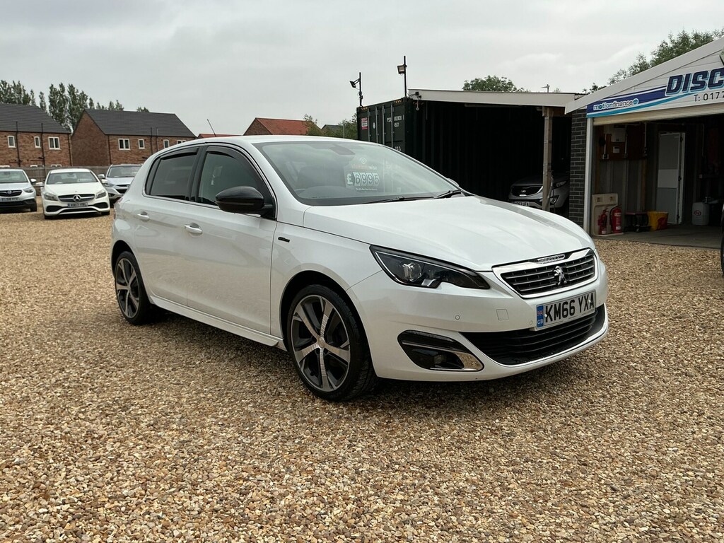 Peugeot 308 1.6 Bluehdi 120 Gt Line KM66YXA White #2