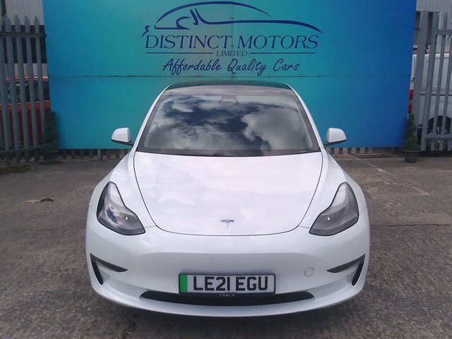 Tesla Model 3 Motor Long Range Saloon LE21EGU White #2