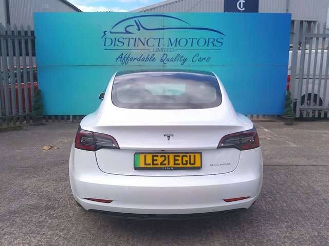 Tesla Model 3 Motor Long Range Saloon LE21EGU White #5