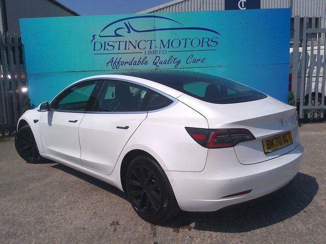 Tesla Model 3 Range Plus Saloon BK70XCT White #6