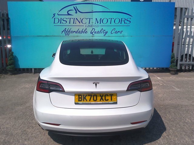 Tesla Model 3 Range Plus Saloon BK70XCT White #5