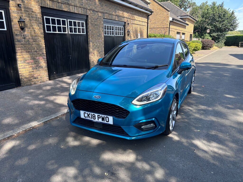 Ford Fiesta 1.0T Ecoboost St-line Hatchback CK18PWO Blue #4