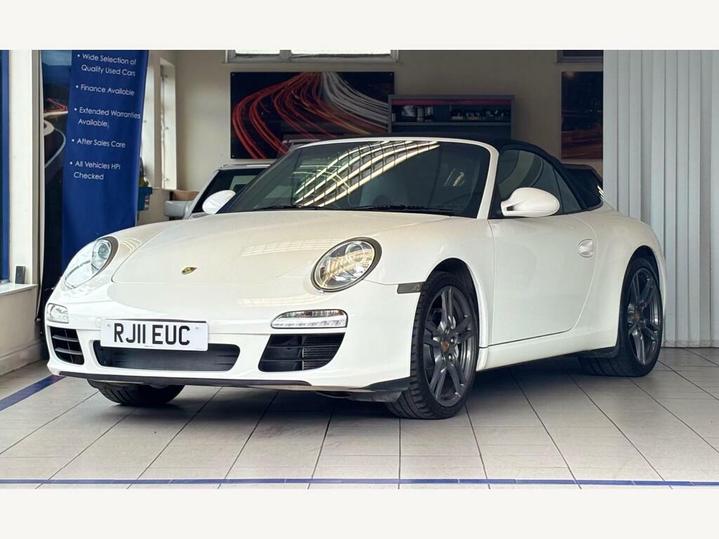Porsche 911 3.6 997 Carrera Cabriolet Pdk White #3