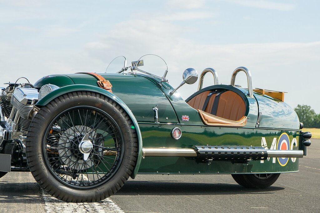Morgan 3 Wheeler Convertible Green #6